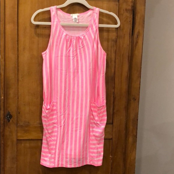 Pretty Pink Striped Crewcuts Sundress sz.14 dress - Picture 2 of 6
